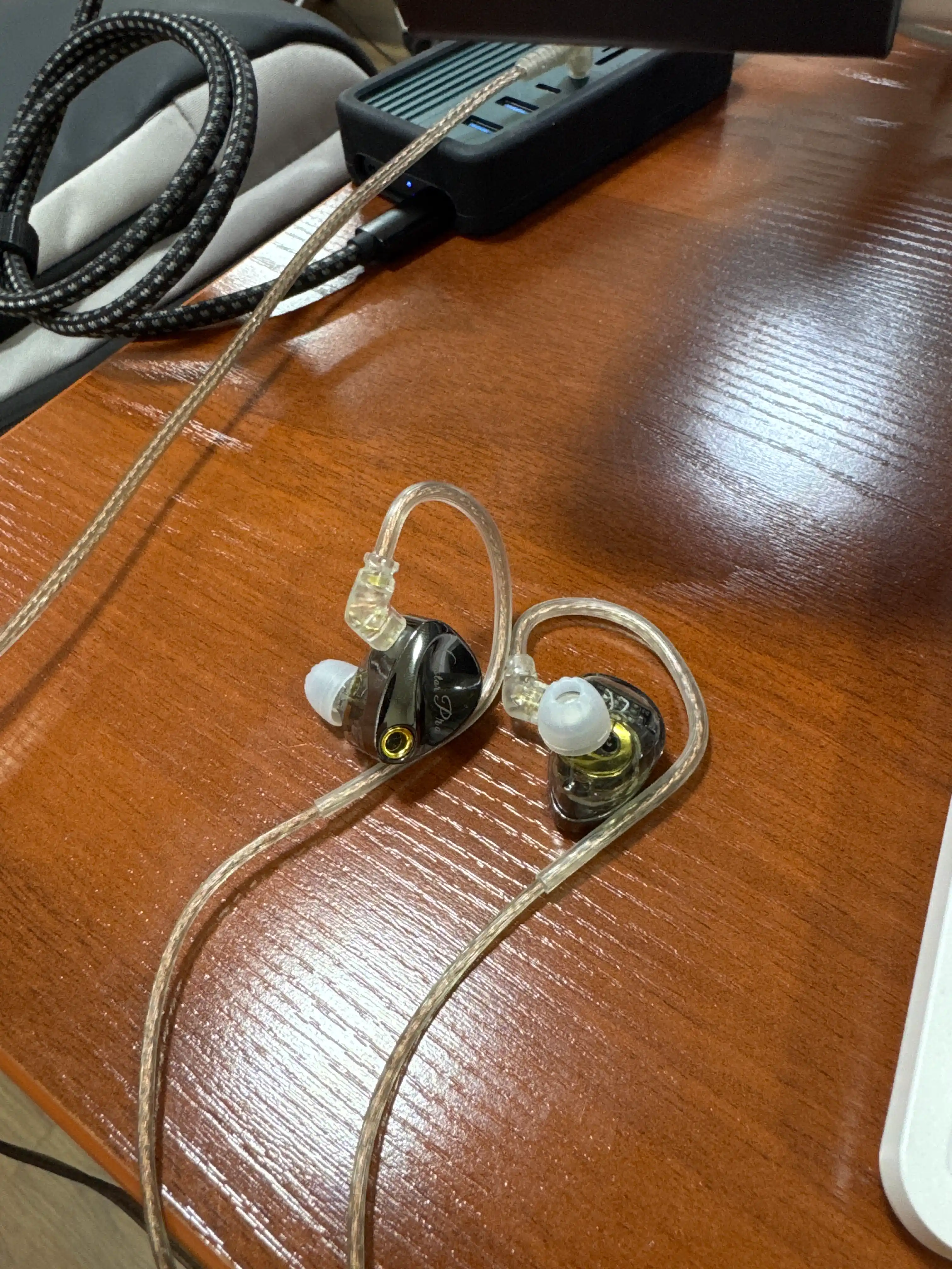 KZ Castor Pro проводные Hi-Fi IEM мониторные, с мощным басом и микрофоном наушники