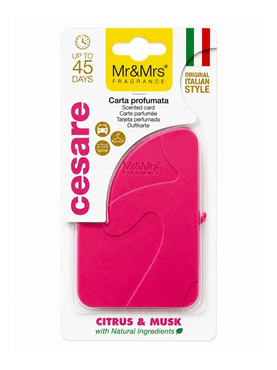 Mr&Mrs Fragrance Cesare Card avtomobil va uy uchun osma aromatizator