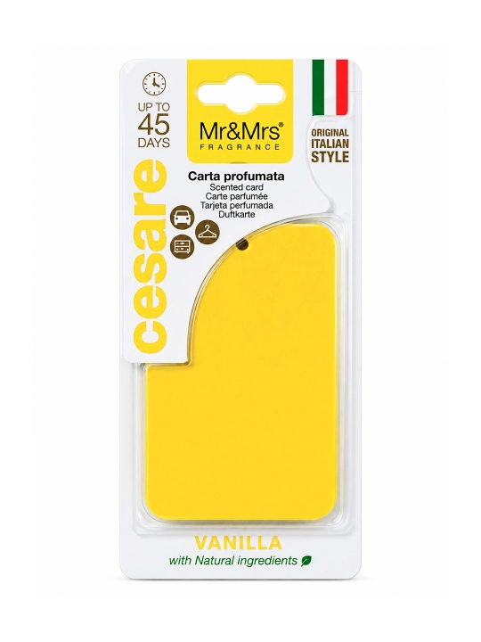 Mr&Mrs Fragrance Cesare Card avtomobil va uy uchun osma aromatizator
