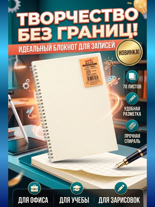 Блокноты для девочек, блокнот с прозрачными обложками, форматы А5 и Б5