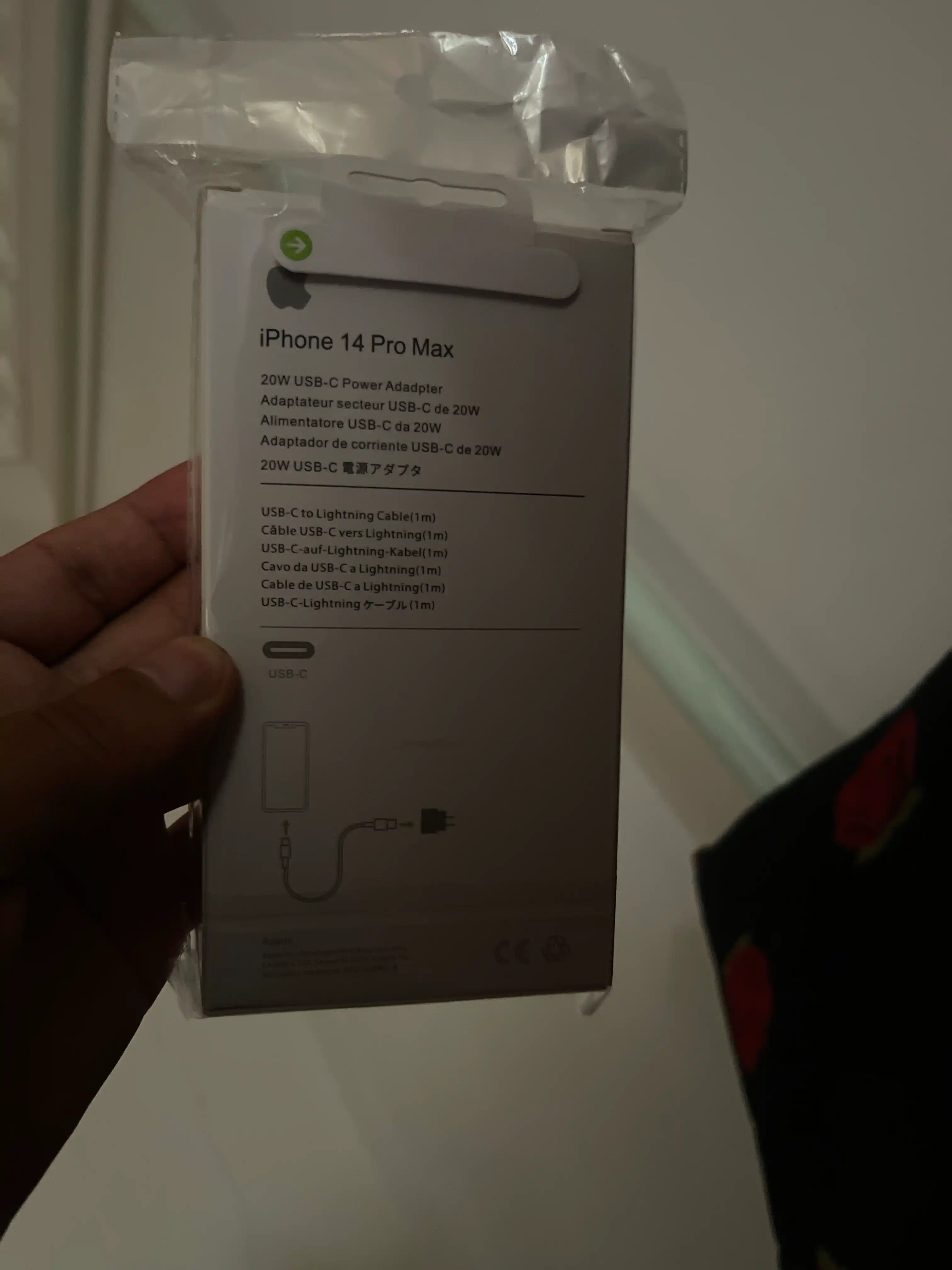 IPhone uchun zaryadlash qurilmasi, tez zaryadlovchi 20 Vt, Type-Cdan Lightning kabel bilan