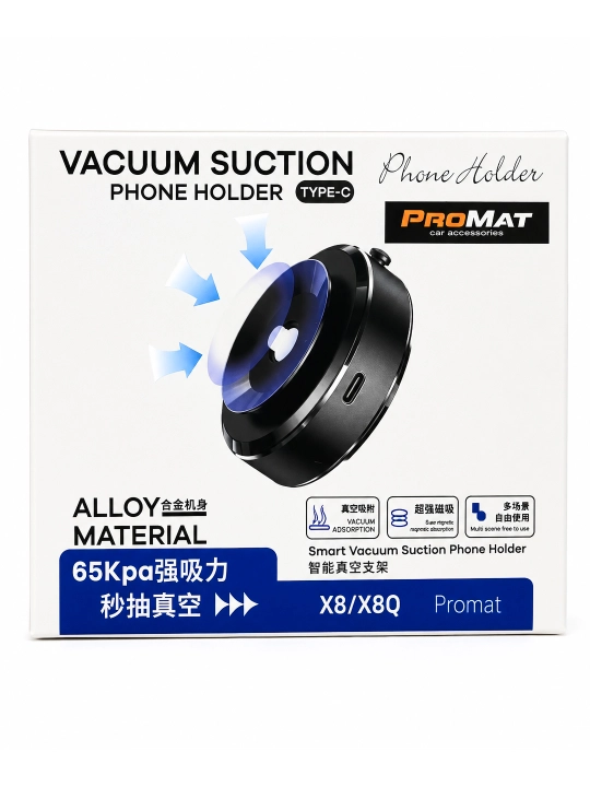 Promat X8/X80 telefon uchun elektron vakuumli ushlagich, magnitli, Type-C
