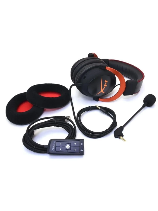 Simli o'yin qulqochinlari HyperX Cloud II Cloud 2 o'yin naushniklari kompyuter, noutbuk