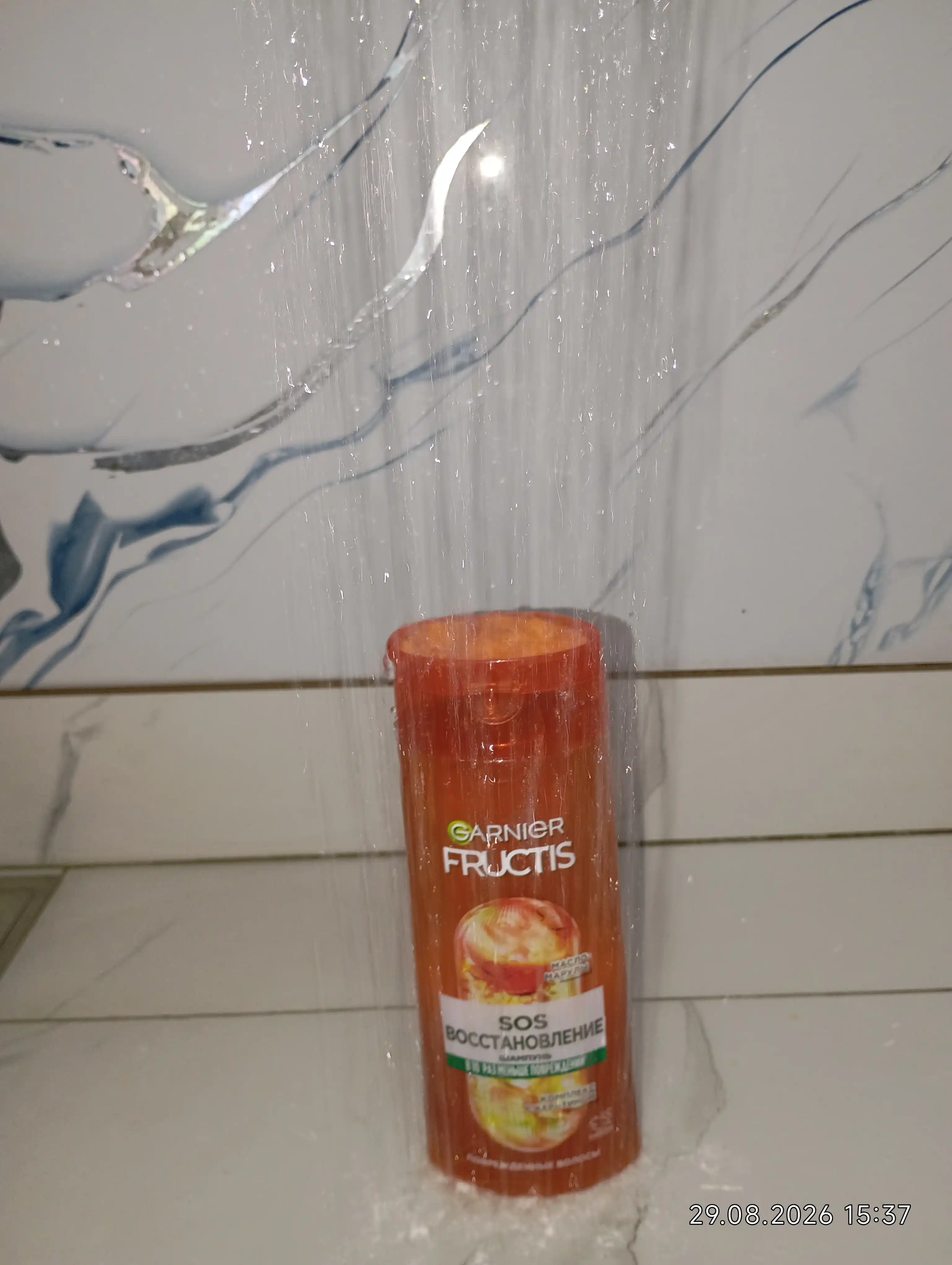 Garnier Fructis Sochni mustahkamlovchi shampun, SOS qayta tiklash, shikastlangan sochlar uchun, 250 ml