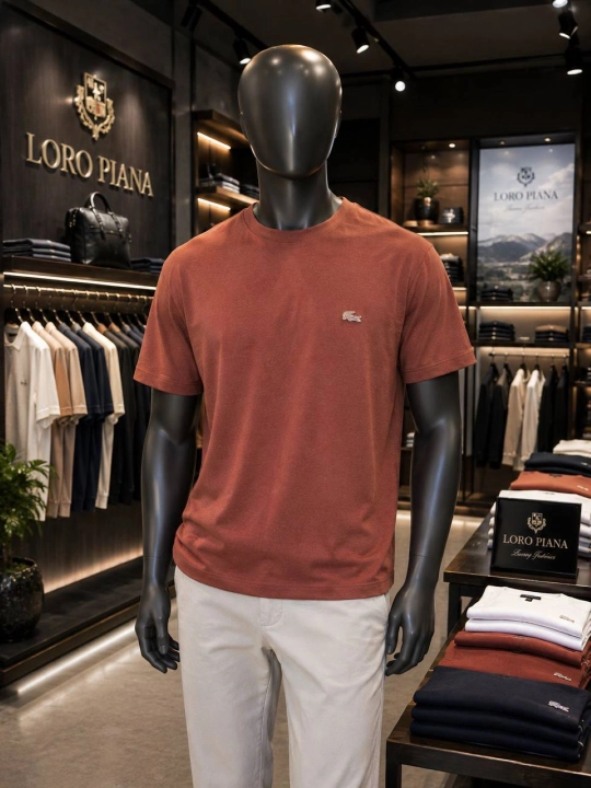 Futbolka Lacoste, 50% paxta, erkaklar uchun Turkiya mahsuloti