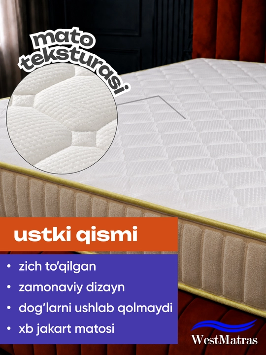 Беспружинный матрас WestMatras Foam 200х200 см: анатомический комфорт и идеальный сон