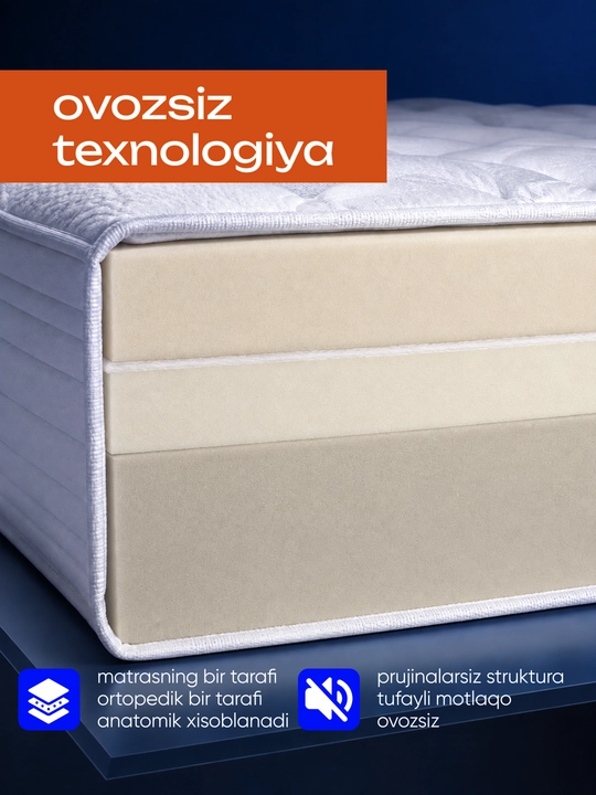 WestMatras Foam matras — mukammal uyqu va ergonomik qulaylikning yangi darajasi