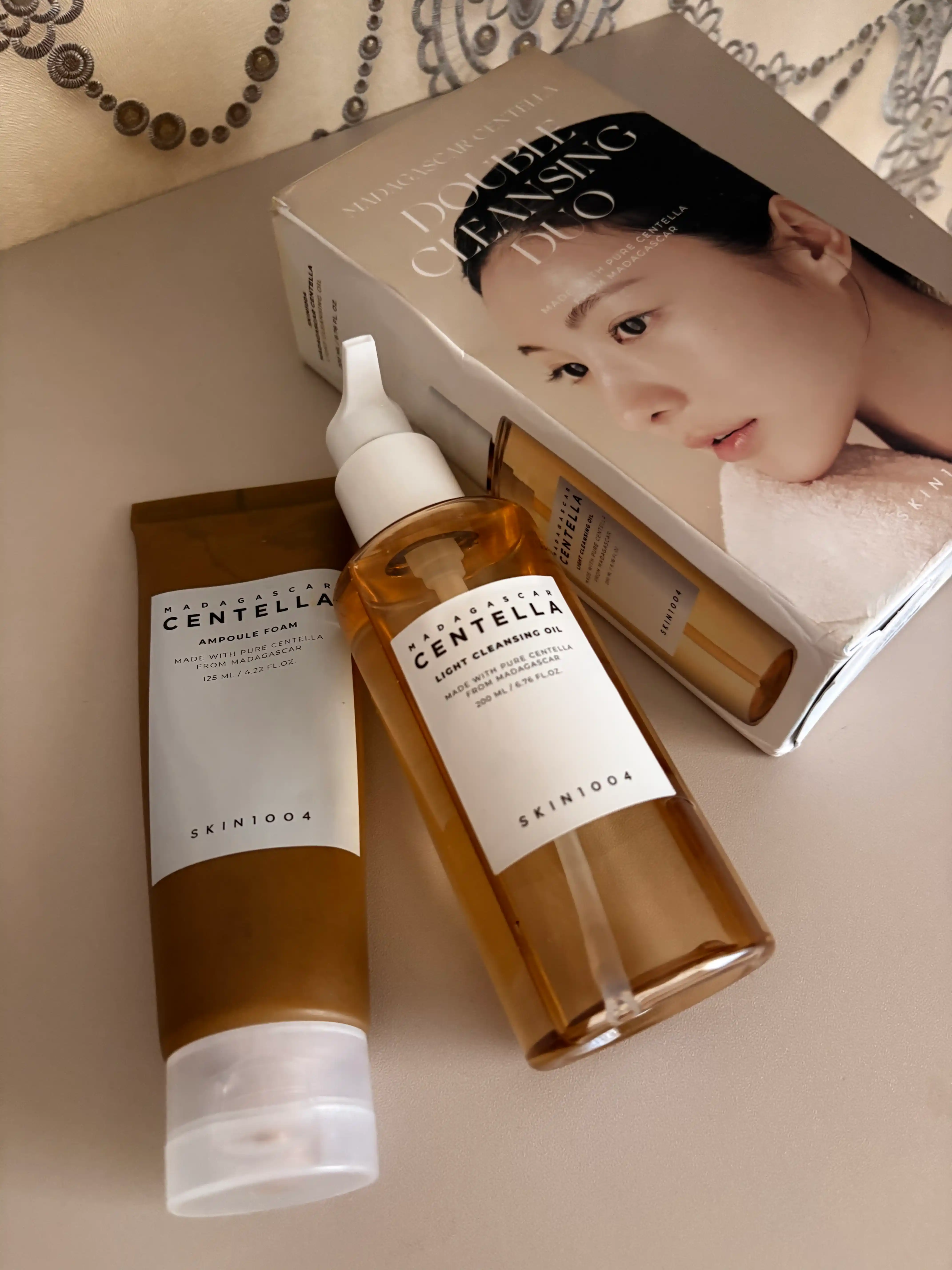 CENTELLA DOUBLE CLEANSING DUO — sentella bilan ikki bosqichli tozalash to‘plami