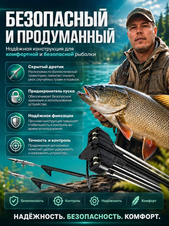 O‘q va g‘altakli baliq ovlash rogatkasi, boufishing