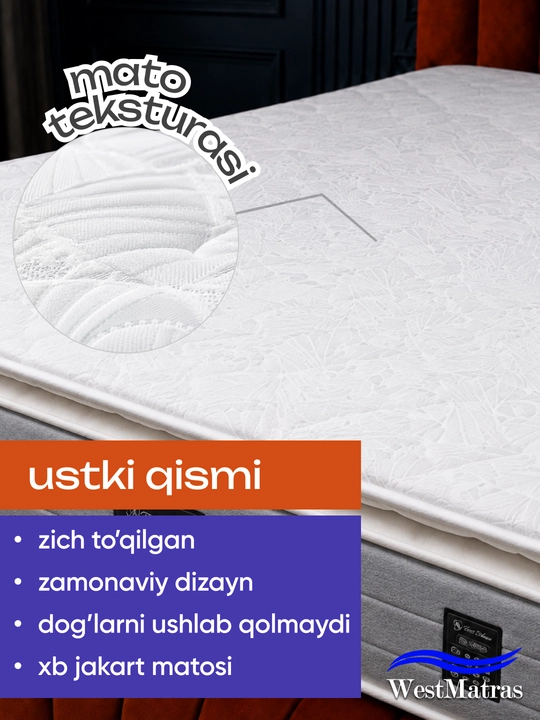 Diamond – tikilgan topperli ortopedik matras 30 sm, Sifatli matraslar