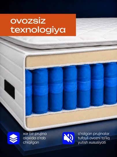 Imperial Night – Memory Foam va topperli ortopedik matras 28 sm | Matraslar
