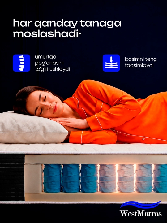 WestMatras Purjinali anatomik matras (21 sm) – sifatli matraslar