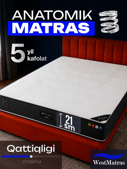 WestMatras Purjinali anatomik matras (21 sm) – sifatli matraslar - 