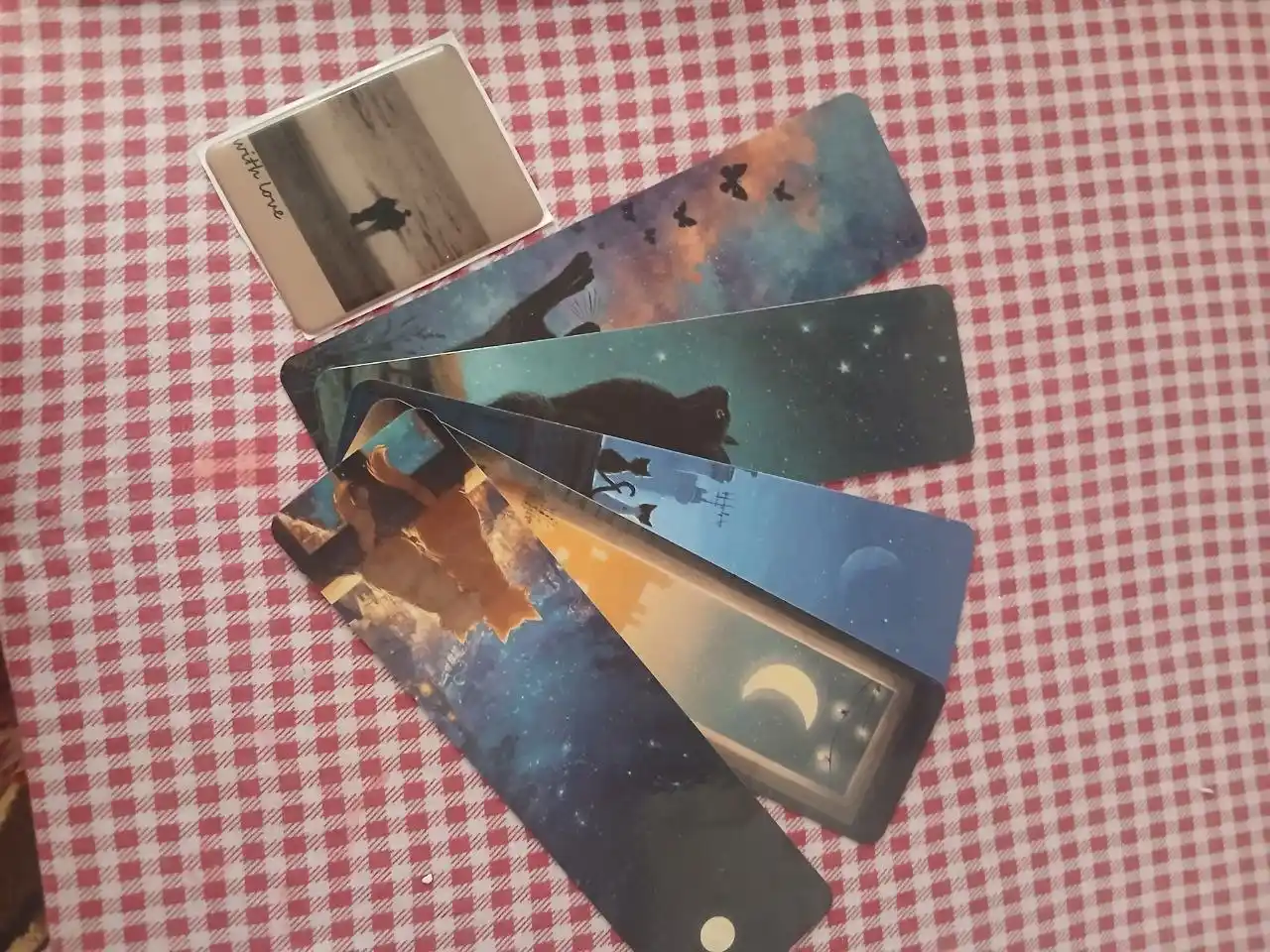 Bookmark kitoblar uchun zakladkalar, xatcho'plar 5 dona, 5.5×19sm, laminatsiyalangan