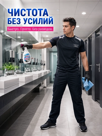 Sidolux Professional для ванной, от известкового налета и мыльных следов, 500 мл