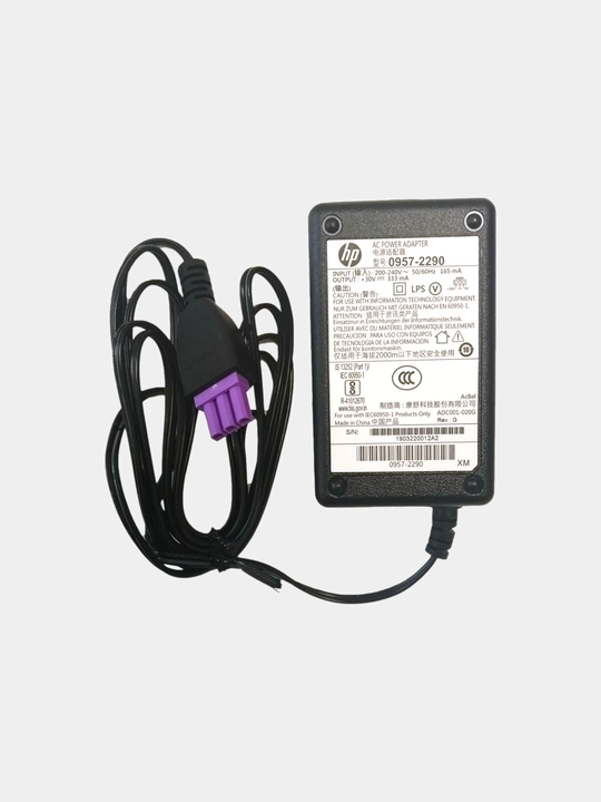 Блок питания для принтера HP модель 0957-2290 HP DeskJet и OfficeJet + 30V333 фиолет 3-pin