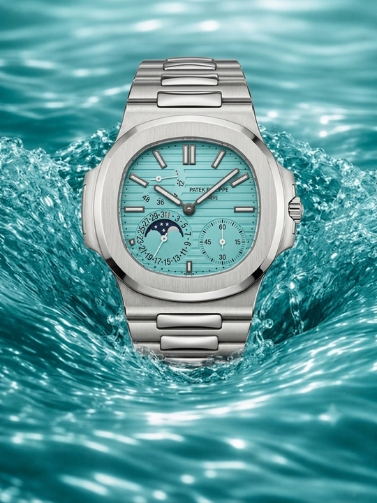 Patek Philippe Nautilus soati ko‘k soat yuzasi bilan
