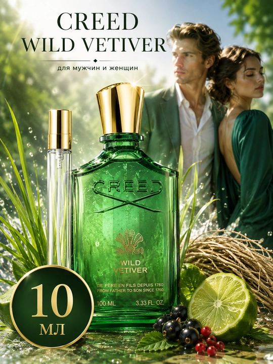 Atir Wild Vetiver Creed erkaklar va ayollar uchun, fujerli unesks parfyum - 