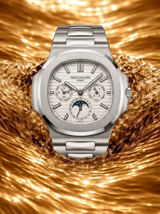 Patek Philippe Nautilus soati ko‘k soat yuzasi bilan