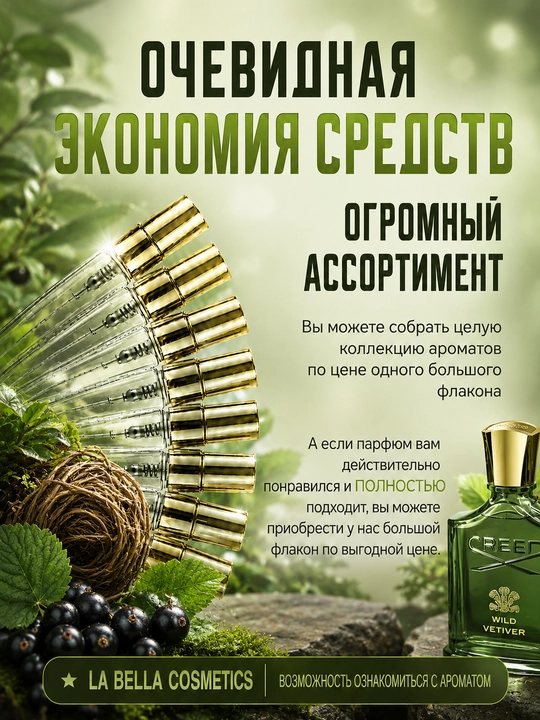 Atir Wild Vetiver Creed erkaklar va ayollar uchun, fujerli unesks parfyum