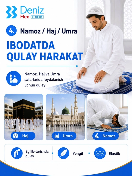 Bel bandaji va oyoq bandaji, elastik paxtali komplekt, Deniz Flex By NODIR, XL,XXL,XXXL
