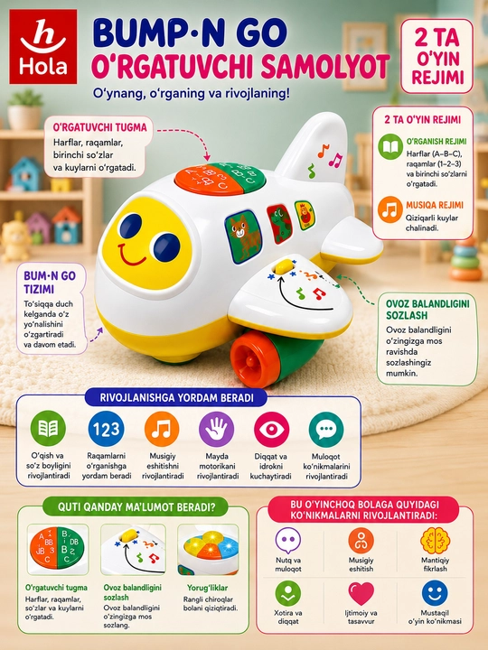 Интерактивные развивающие игрушки для детей: музыкальные, обучающие и игровые модели