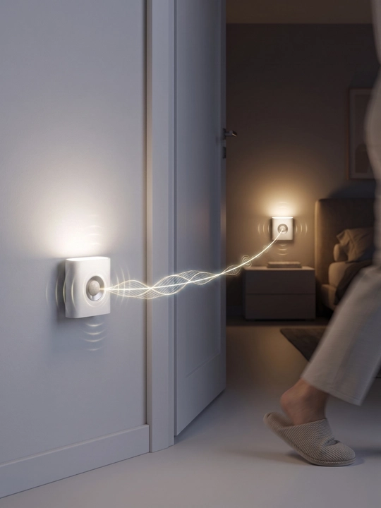 LED-ночник с датчиком движения, USB-зарядкой и автоотключением