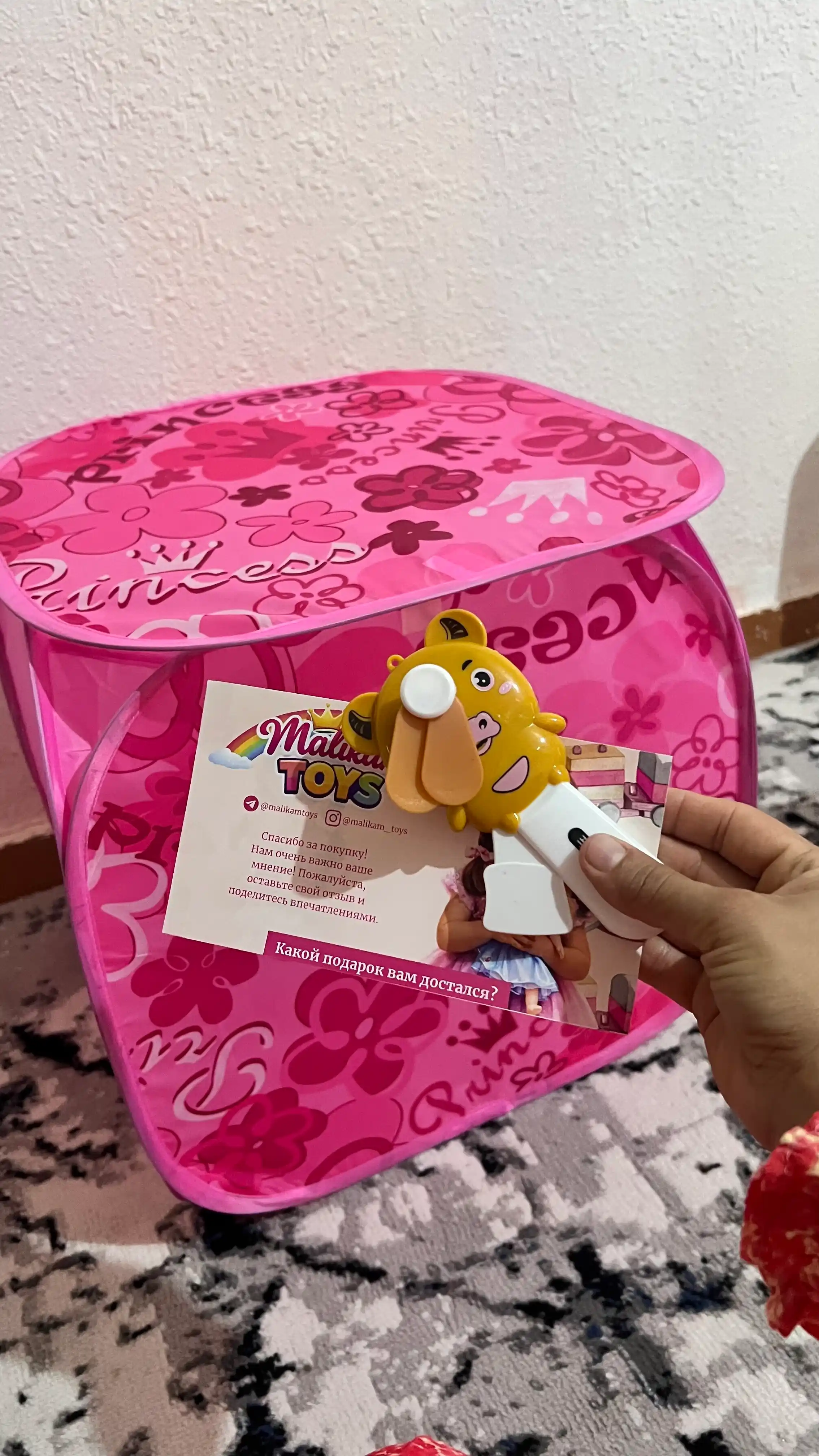 Коробка для игрушек детская складная с крышкой, жесткий каркас, большая