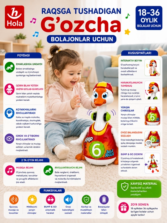 Интерактивные развивающие игрушки: музыка, свет и обучающие игры