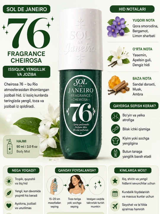 Parfyumeriya — atirlar va body mist xushbo‘y tana spreylari - 
