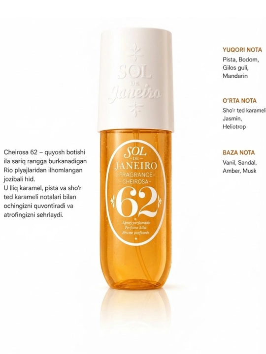 Parfyumeriya — atirlar va body mist xushbo‘y tana spreylari