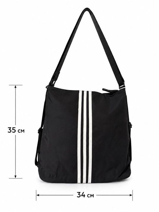 Ayollar uchun zamonaviy sumka-ryukzak, Adidas uslubida, maktab, sport va kundalik uchun