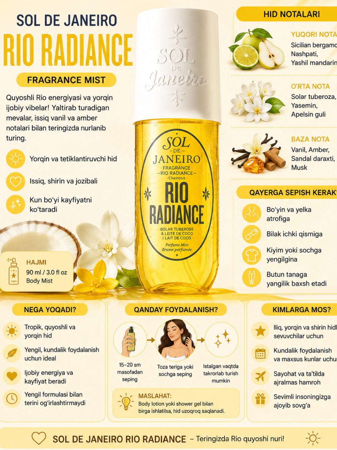 Parfyumeriya — atirlar va body mist xushbo‘y tana spreylari - 