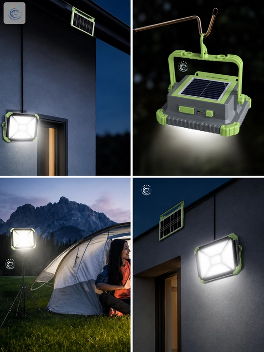 LED proyektor va fonar — akkumulyatorli, uy, dala hovli va kemping uchun, 5 xil model