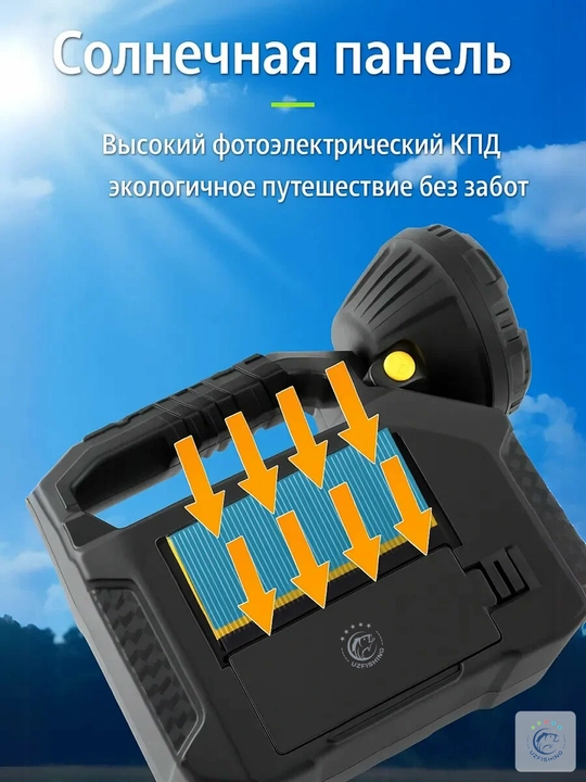 LED proyektor va fonar — akkumulyatorli, uy, dala hovli va kemping uchun, 5 xil model