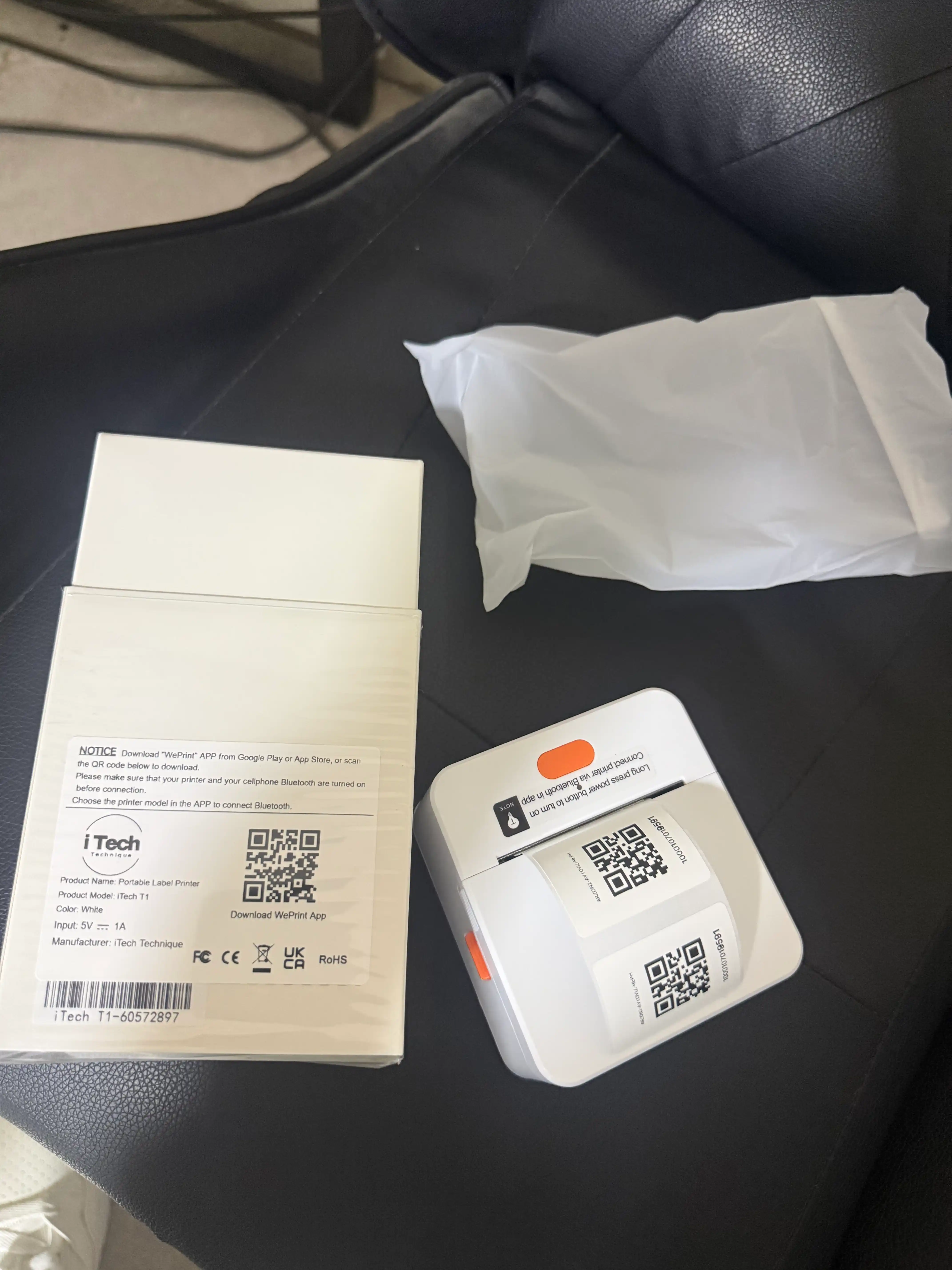 Bluetooth termal yorliq printeri iTech T1