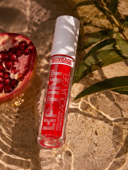Оттеночный гель-тинт для губ LUXVISAGE Lip Tint Aqua Gel увлажняющий гиалуроновый комплекс