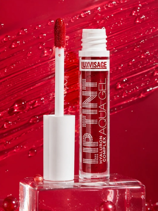Оттеночный гель-тинт для губ LUXVISAGE Lip Tint Aqua Gel увлажняющий гиалуроновый комплекс