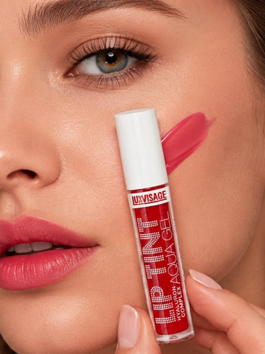 Оттеночный гель-тинт для губ LUXVISAGE Lip Tint Aqua Gel увлажняющий гиалуроновый комплекс