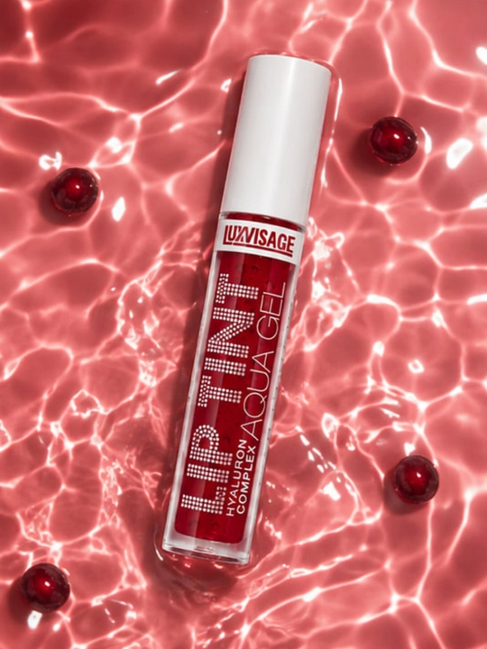 Оттеночный гель-тинт для губ LUXVISAGE Lip Tint Aqua Gel увлажняющий гиалуроновый комплекс