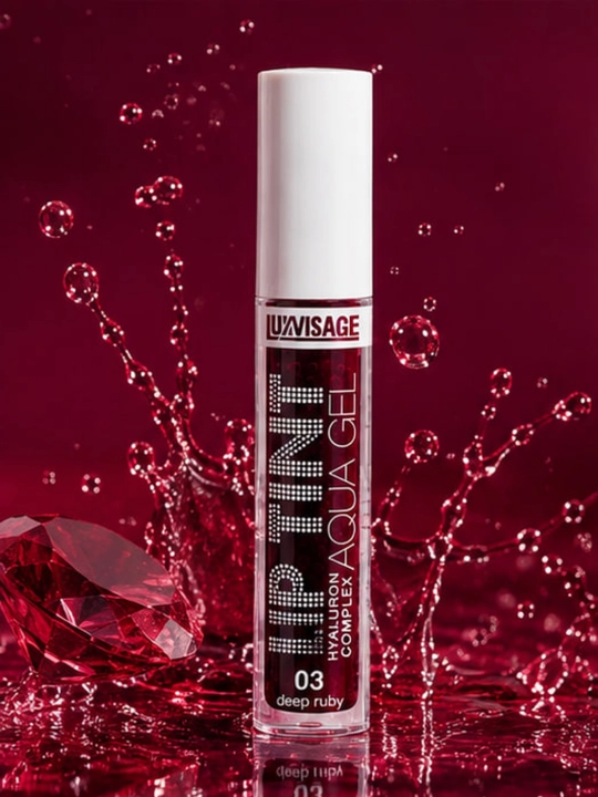 Оттеночный гель-тинт для губ LUXVISAGE Lip Tint Aqua Gel увлажняющий гиалуроновый комплекс