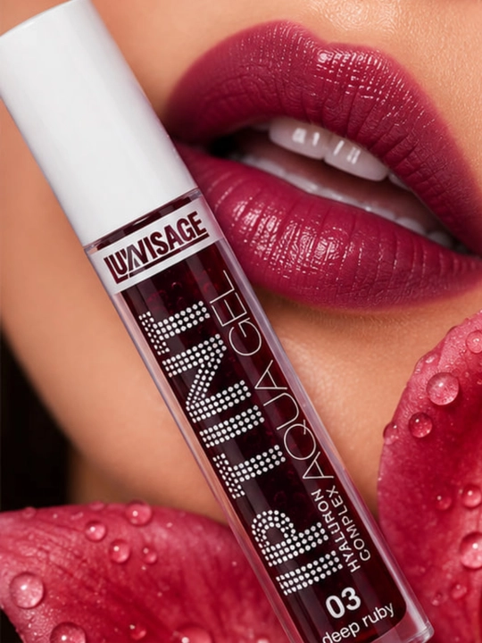 Оттеночный гель-тинт для губ LUXVISAGE Lip Tint Aqua Gel увлажняющий гиалуроновый комплекс