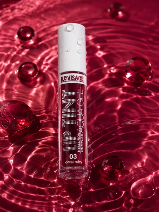 Оттеночный гель-тинт для губ LUXVISAGE Lip Tint Aqua Gel увлажняющий гиалуроновый комплекс