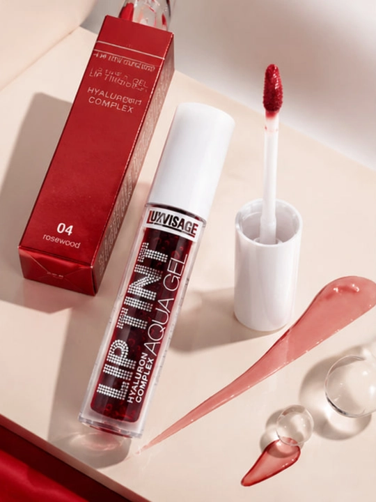 Оттеночный гель-тинт для губ LUXVISAGE Lip Tint Aqua Gel увлажняющий гиалуроновый комплекс