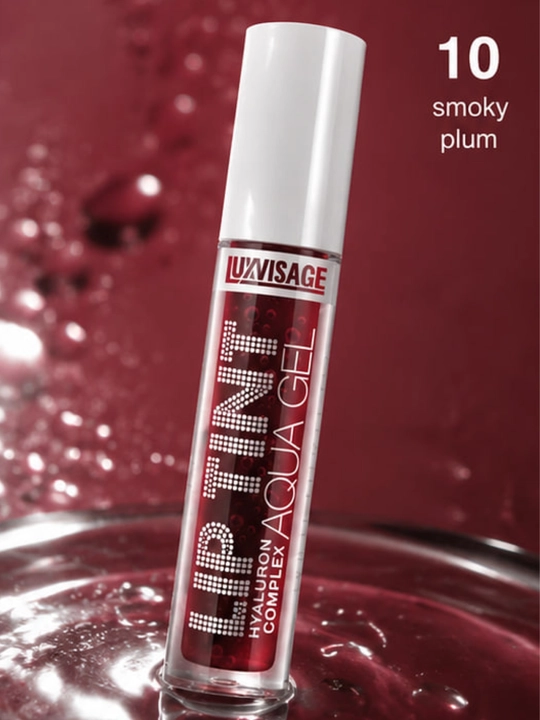 Оттеночный гель-тинт для губ LUXVISAGE Lip Tint Aqua Gel увлажняющий гиалуроновый комплекс