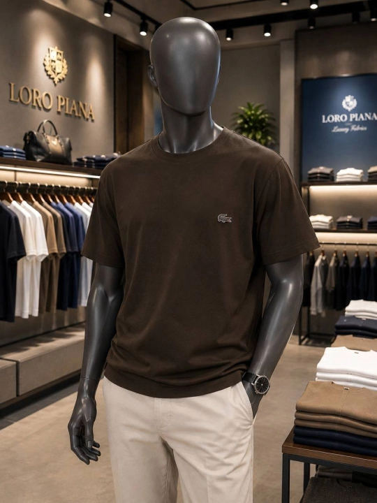 Futbolka Lacoste, 50% paxta, erkaklar uchun Turkiya mahsuloti