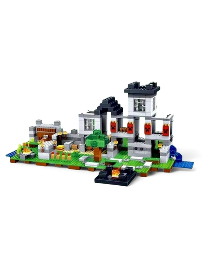 Katta konstruktorlar to'plami My World, Minecraft mavzusi, harakat figuralari bilan