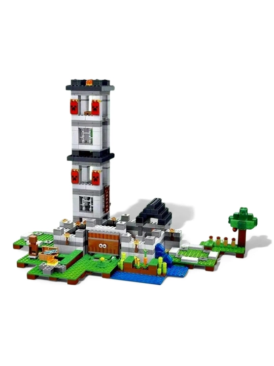 Katta konstruktorlar to'plami My World, Minecraft mavzusi, harakat figuralari bilan