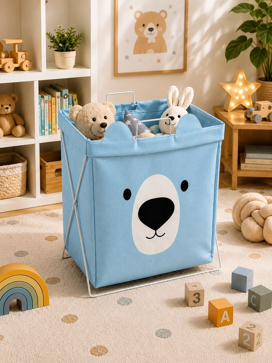 Корзина для игрушек и белья, складной органайзер для хранения - 