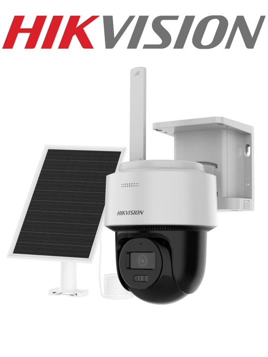 Hikvision DS-2CFSP4/4G — 4 Мп 4G PT-камера с солнечной панелью